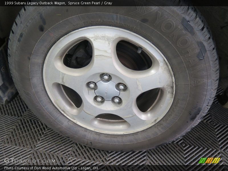Spruce Green Pearl / Gray 1999 Subaru Legacy Outback Wagon