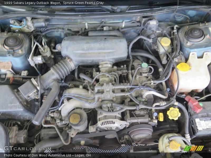 Spruce Green Pearl / Gray 1999 Subaru Legacy Outback Wagon