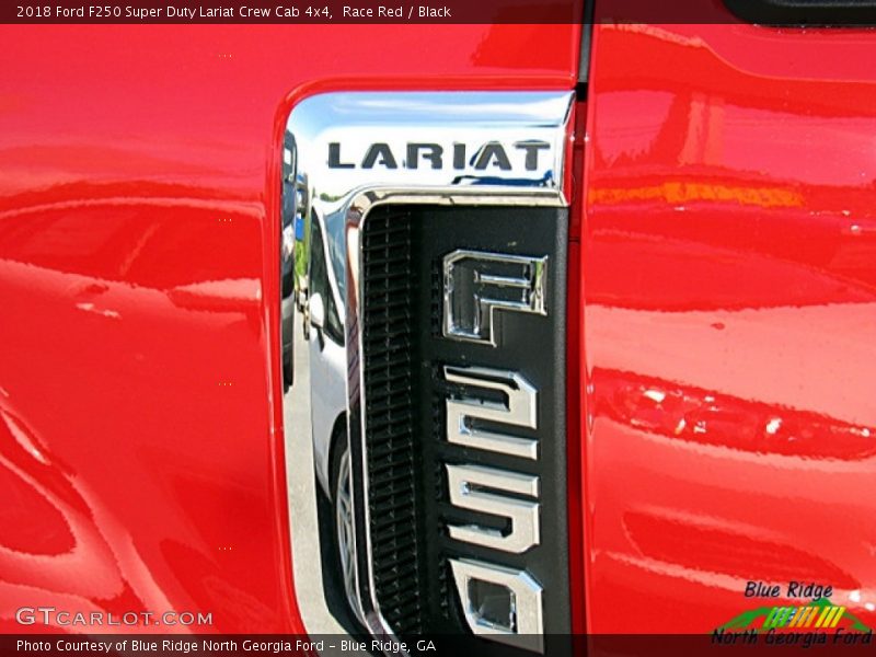 Race Red / Black 2018 Ford F250 Super Duty Lariat Crew Cab 4x4