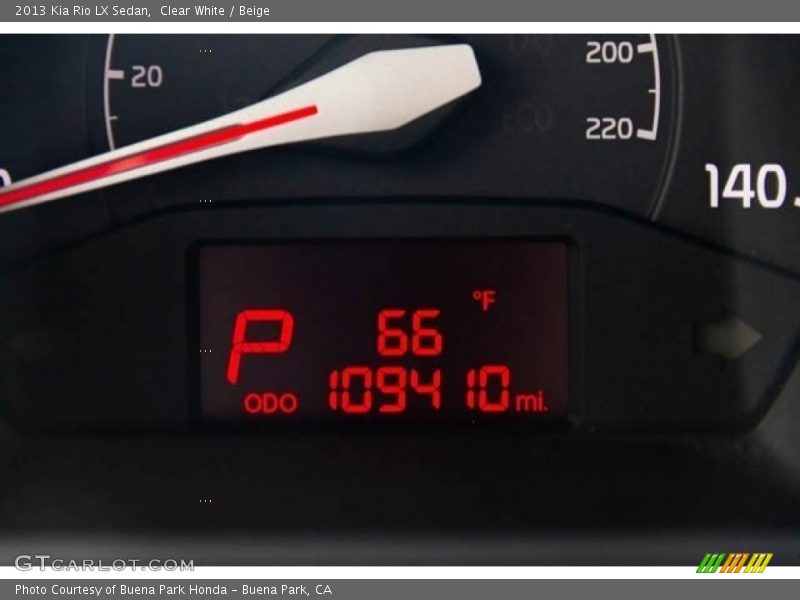 Clear White / Beige 2013 Kia Rio LX Sedan