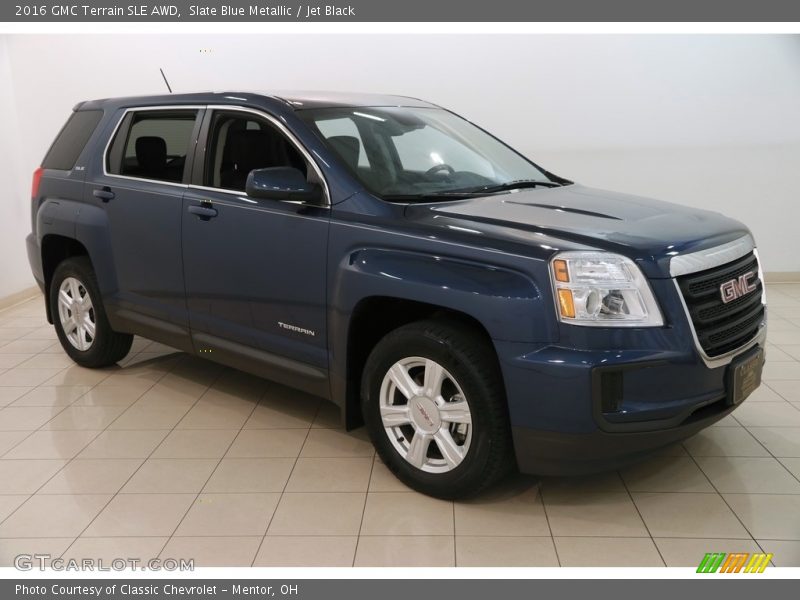 Slate Blue Metallic / Jet Black 2016 GMC Terrain SLE AWD