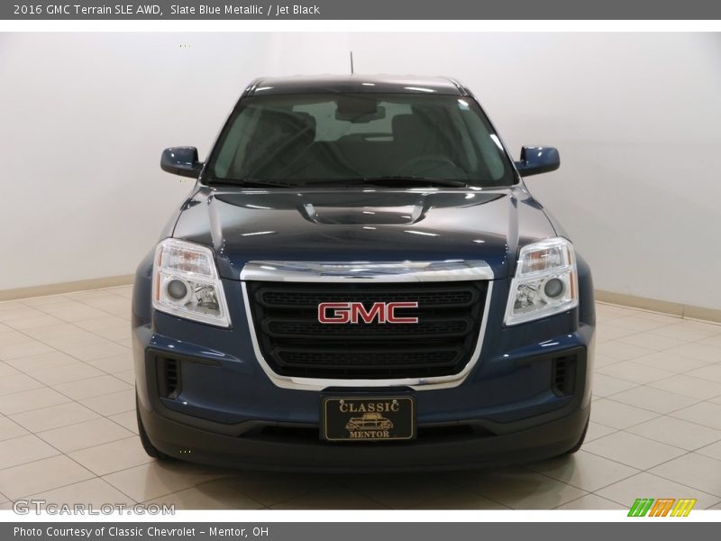 Slate Blue Metallic / Jet Black 2016 GMC Terrain SLE AWD