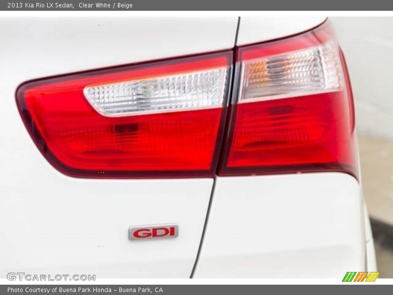 Clear White / Beige 2013 Kia Rio LX Sedan