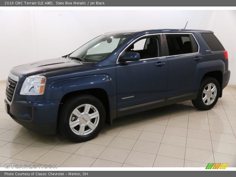 Slate Blue Metallic / Jet Black 2016 GMC Terrain SLE AWD