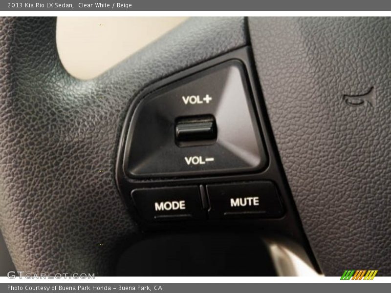 Clear White / Beige 2013 Kia Rio LX Sedan