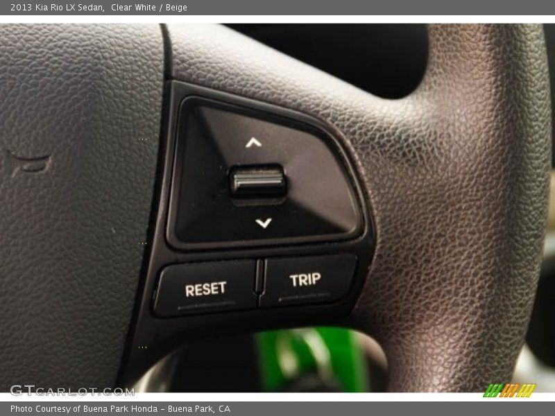 Clear White / Beige 2013 Kia Rio LX Sedan