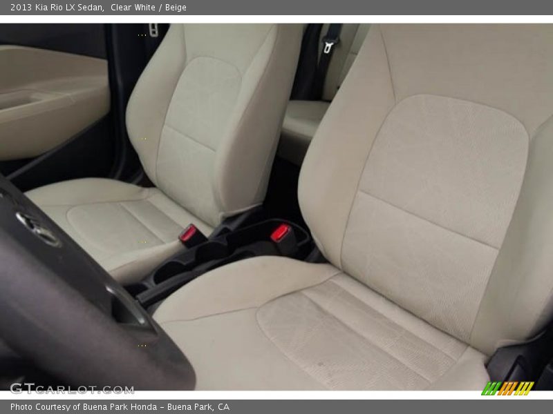 Clear White / Beige 2013 Kia Rio LX Sedan