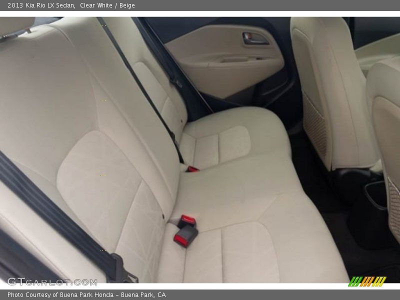 Clear White / Beige 2013 Kia Rio LX Sedan