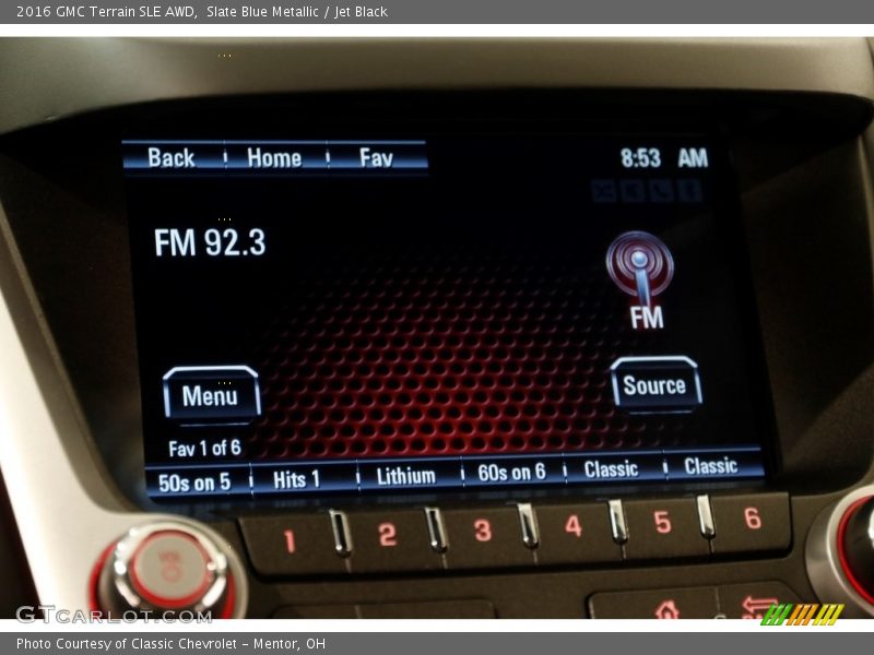 Slate Blue Metallic / Jet Black 2016 GMC Terrain SLE AWD