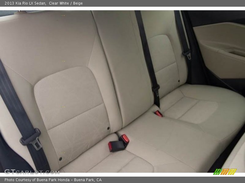 Clear White / Beige 2013 Kia Rio LX Sedan