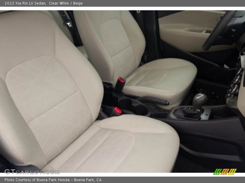 Clear White / Beige 2013 Kia Rio LX Sedan