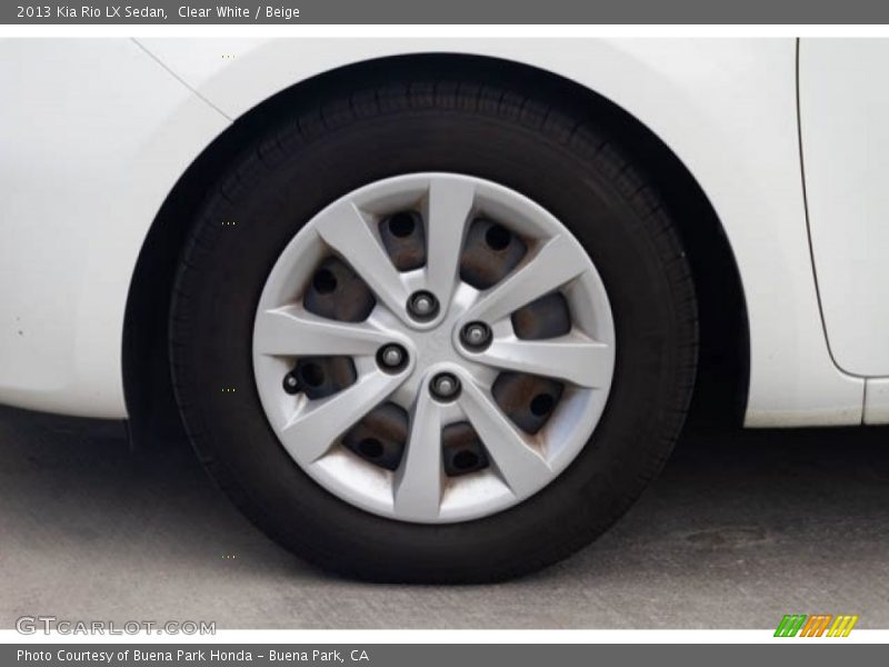 Clear White / Beige 2013 Kia Rio LX Sedan