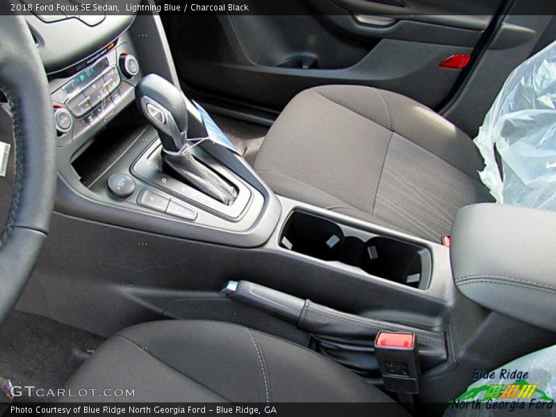 Lightning Blue / Charcoal Black 2018 Ford Focus SE Sedan