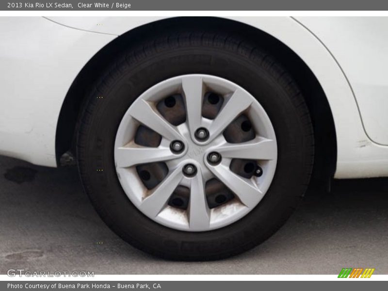 Clear White / Beige 2013 Kia Rio LX Sedan