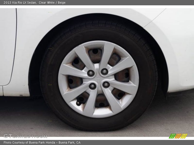 Clear White / Beige 2013 Kia Rio LX Sedan