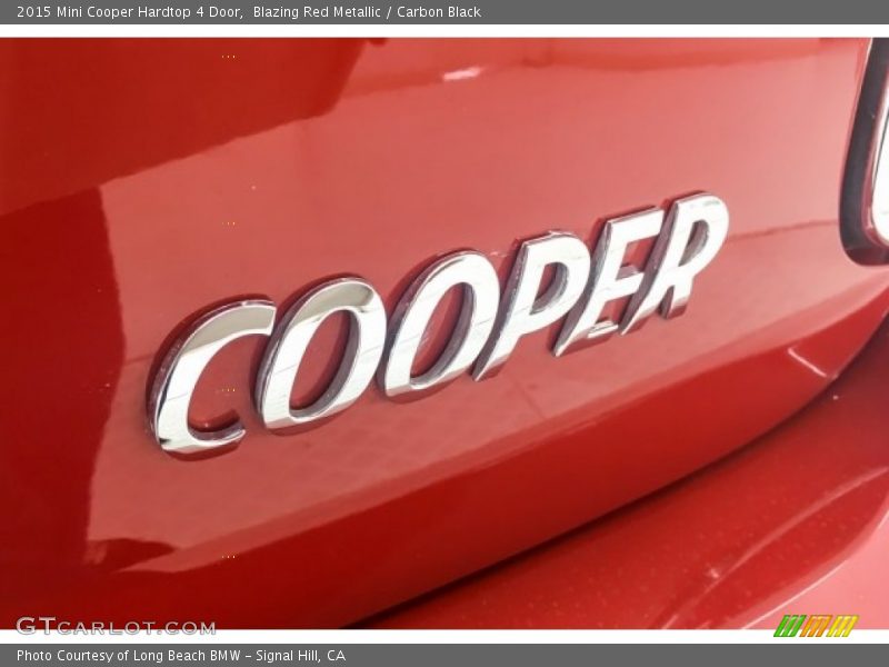 Blazing Red Metallic / Carbon Black 2015 Mini Cooper Hardtop 4 Door