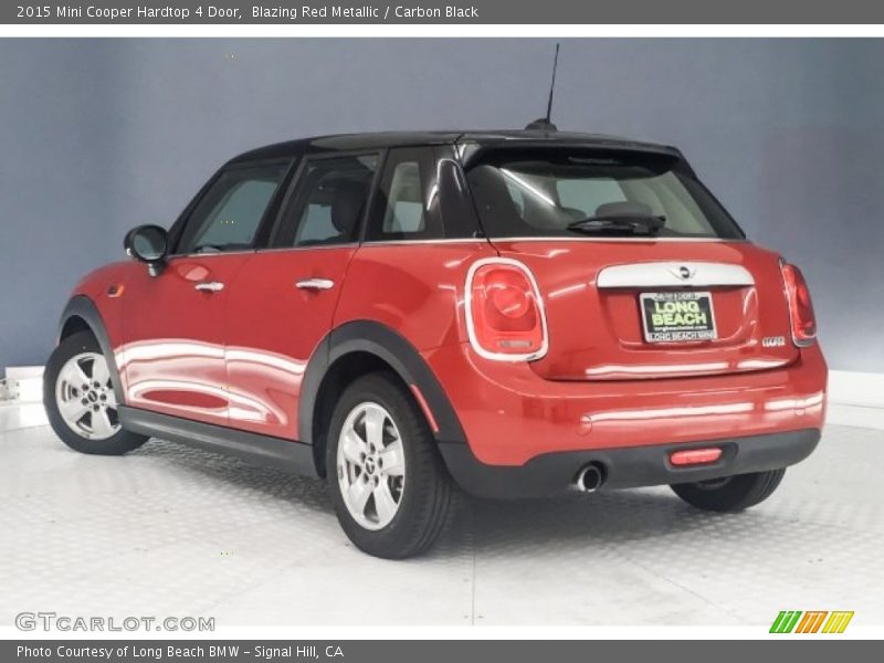 Blazing Red Metallic / Carbon Black 2015 Mini Cooper Hardtop 4 Door