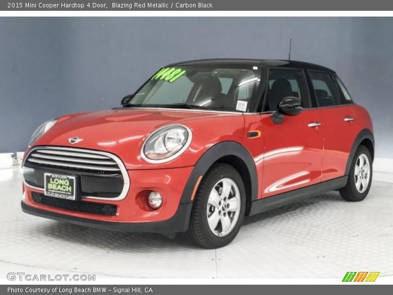 Blazing Red Metallic / Carbon Black 2015 Mini Cooper Hardtop 4 Door