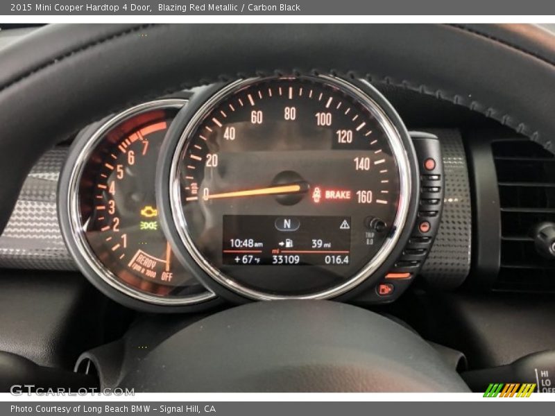 Blazing Red Metallic / Carbon Black 2015 Mini Cooper Hardtop 4 Door