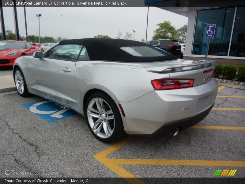 Silver Ice Metallic / Jet Black 2018 Chevrolet Camaro LT Convertible