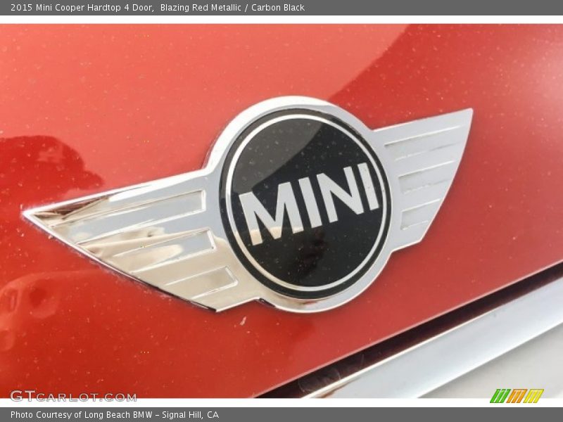 Blazing Red Metallic / Carbon Black 2015 Mini Cooper Hardtop 4 Door
