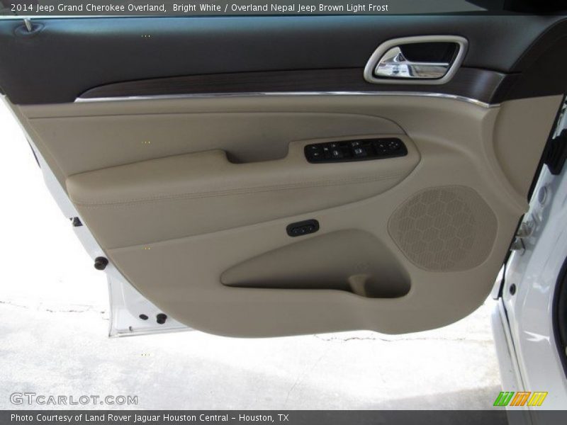 Bright White / Overland Nepal Jeep Brown Light Frost 2014 Jeep Grand Cherokee Overland