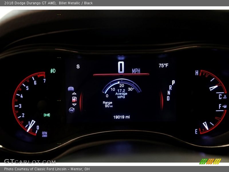 Billet Metallic / Black 2018 Dodge Durango GT AWD