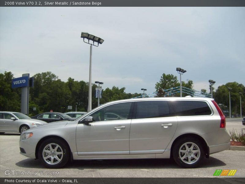 Silver Metallic / Sandstone Beige 2008 Volvo V70 3.2