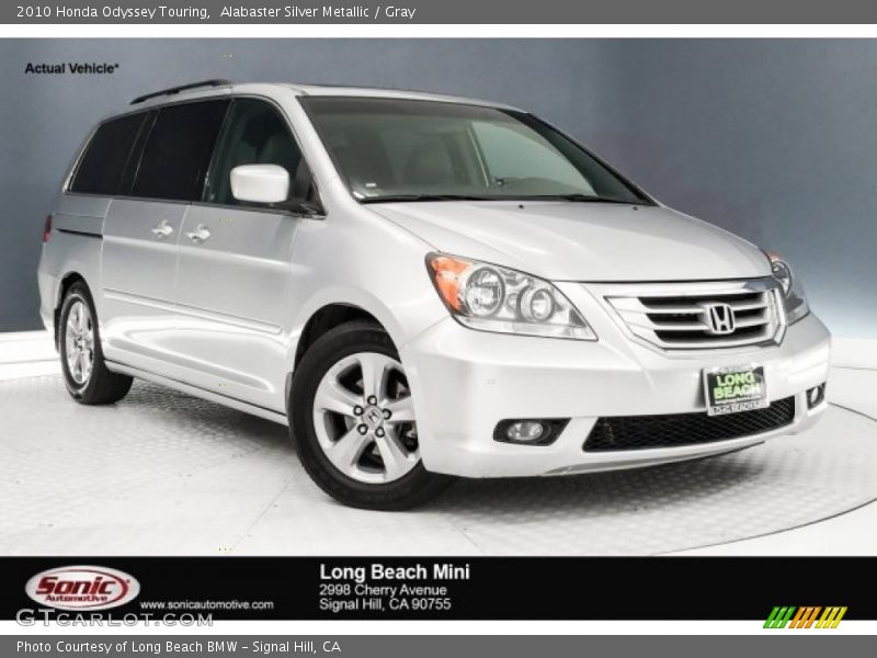 Alabaster Silver Metallic / Gray 2010 Honda Odyssey Touring