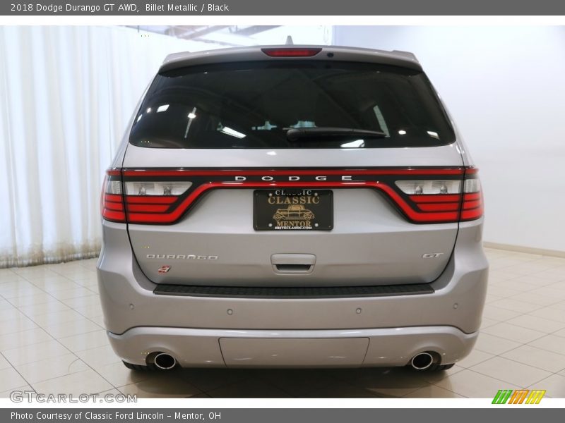 Billet Metallic / Black 2018 Dodge Durango GT AWD