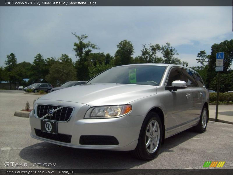 Silver Metallic / Sandstone Beige 2008 Volvo V70 3.2