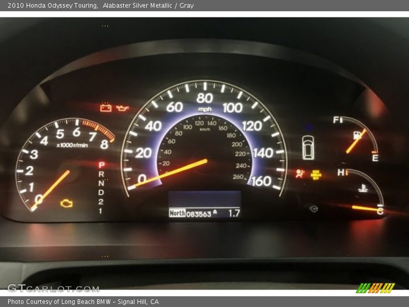 Alabaster Silver Metallic / Gray 2010 Honda Odyssey Touring