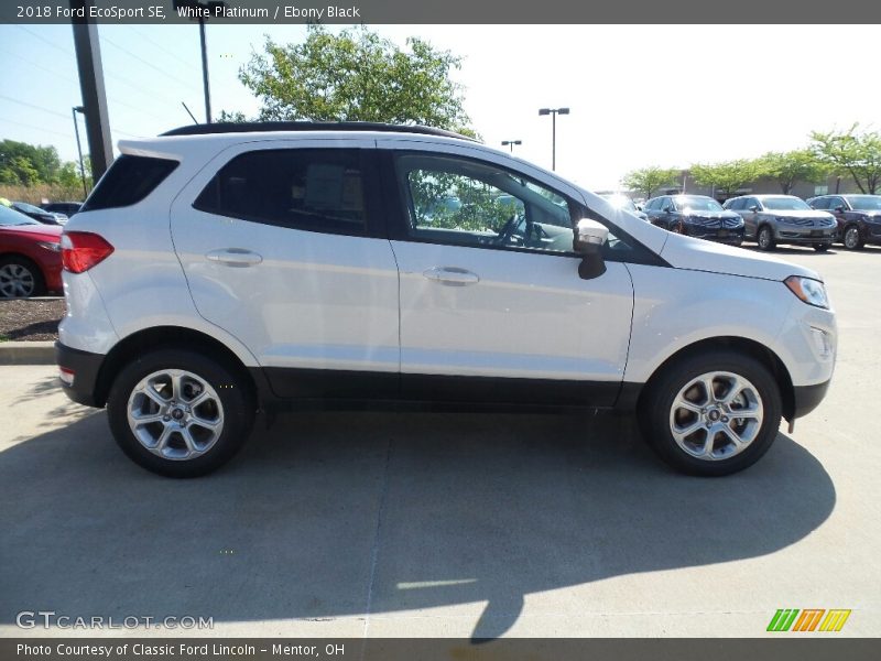 White Platinum / Ebony Black 2018 Ford EcoSport SE