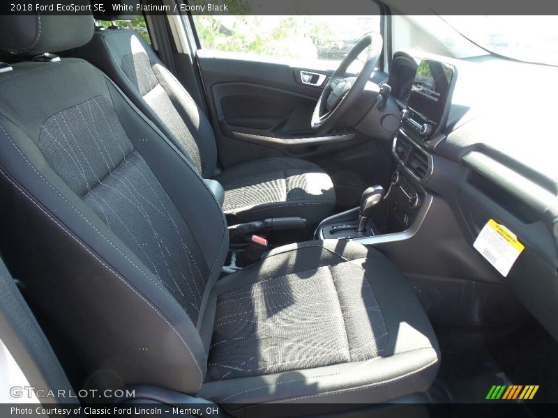 White Platinum / Ebony Black 2018 Ford EcoSport SE