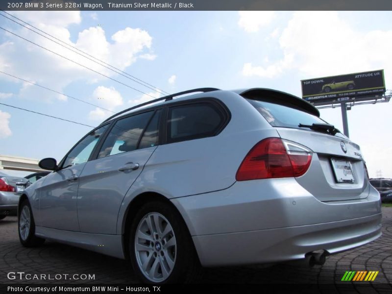 Titanium Silver Metallic / Black 2007 BMW 3 Series 328xi Wagon