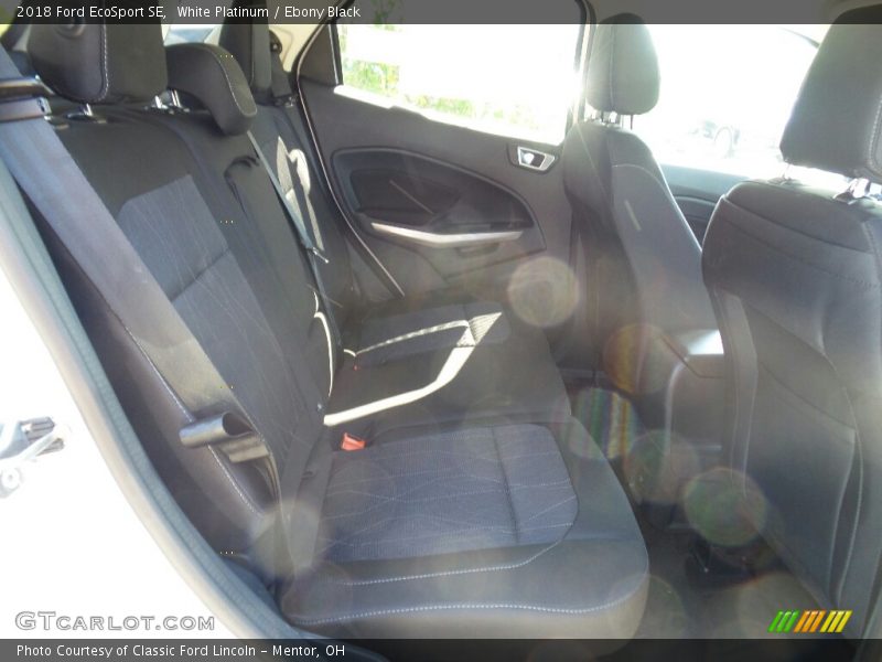 White Platinum / Ebony Black 2018 Ford EcoSport SE
