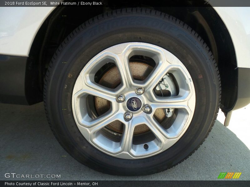 White Platinum / Ebony Black 2018 Ford EcoSport SE
