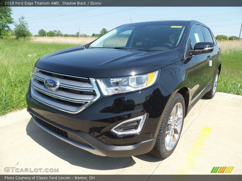 Shadow Black / Ebony 2018 Ford Edge Titanium AWD