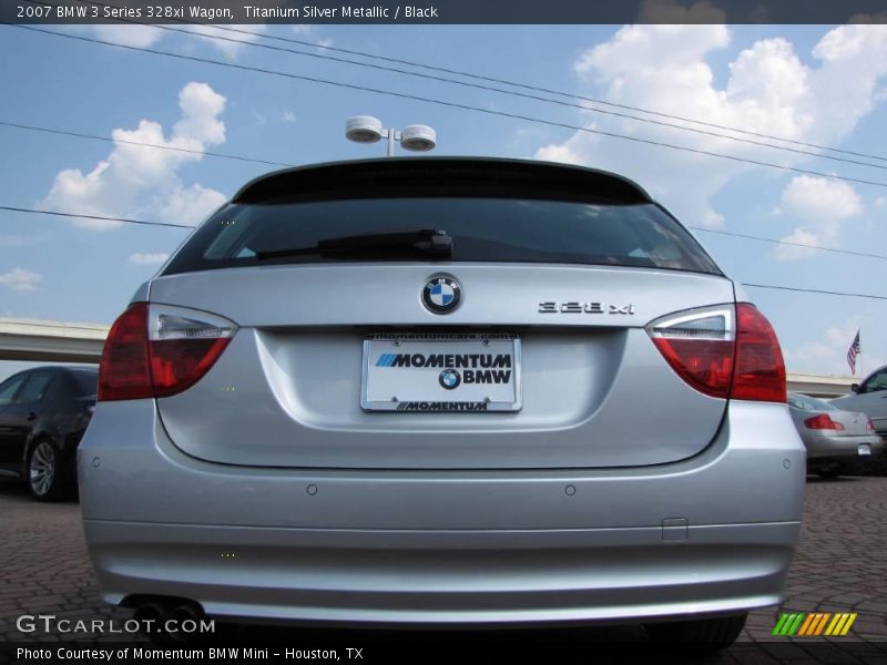Titanium Silver Metallic / Black 2007 BMW 3 Series 328xi Wagon