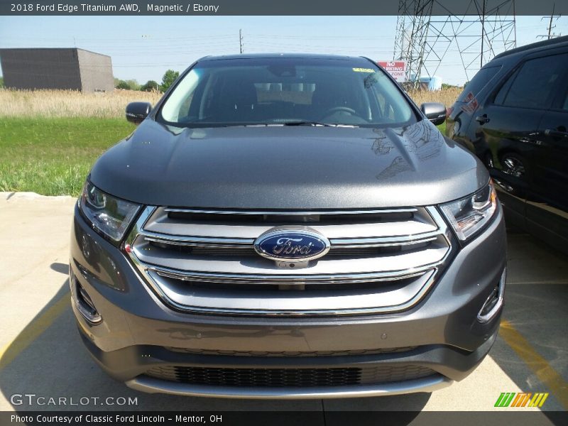 Magnetic / Ebony 2018 Ford Edge Titanium AWD
