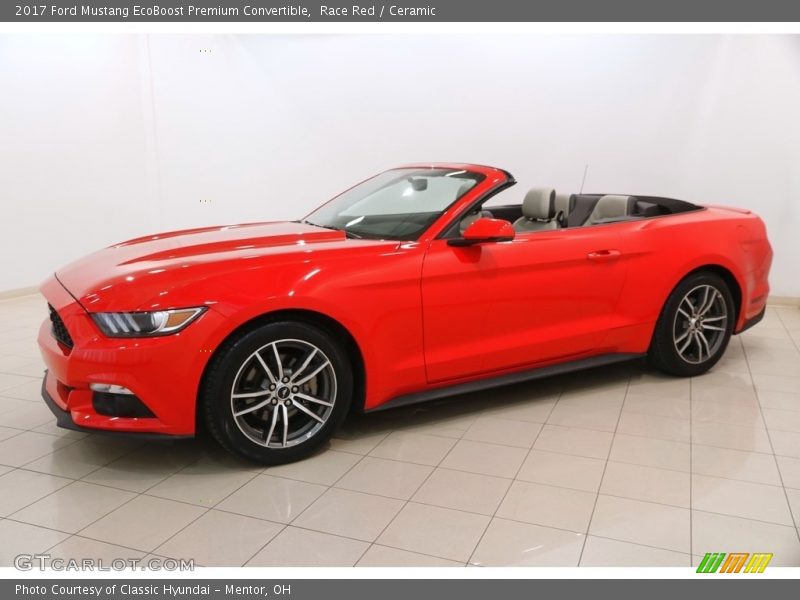 Race Red / Ceramic 2017 Ford Mustang EcoBoost Premium Convertible