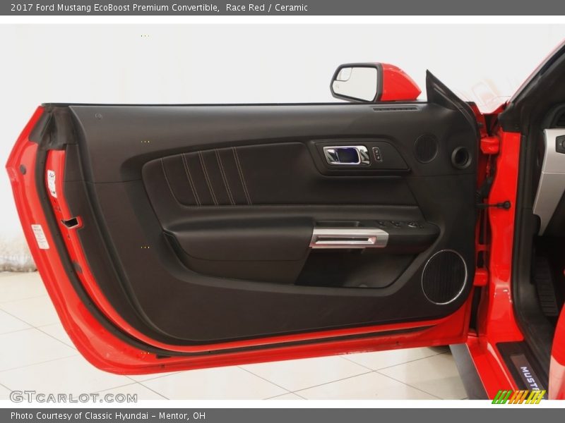 Race Red / Ceramic 2017 Ford Mustang EcoBoost Premium Convertible