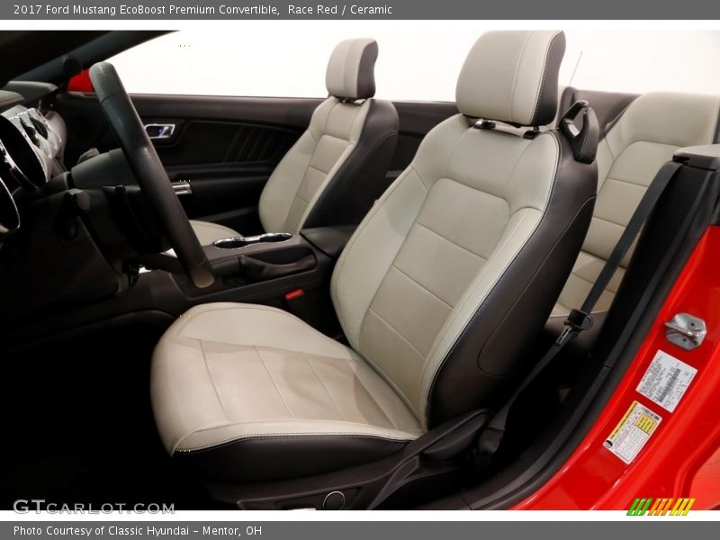 Race Red / Ceramic 2017 Ford Mustang EcoBoost Premium Convertible