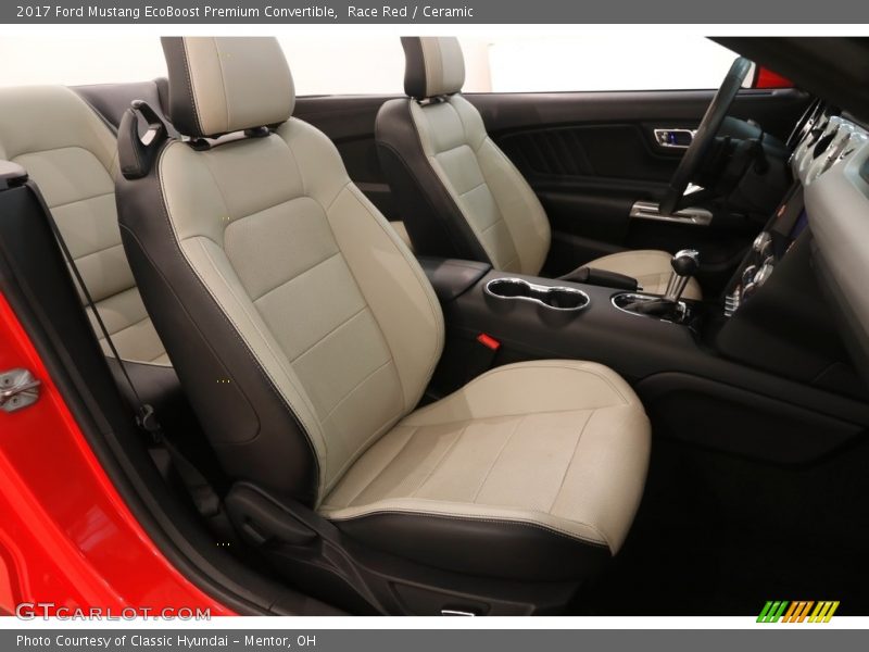Race Red / Ceramic 2017 Ford Mustang EcoBoost Premium Convertible