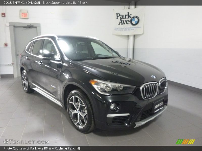 Black Sapphire Metallic / Black 2018 BMW X1 xDrive28i