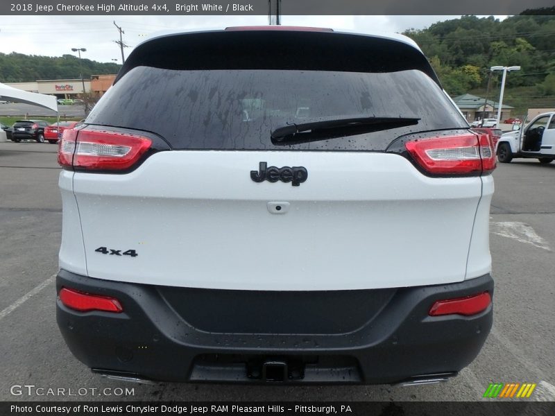 Bright White / Black 2018 Jeep Cherokee High Altitude 4x4