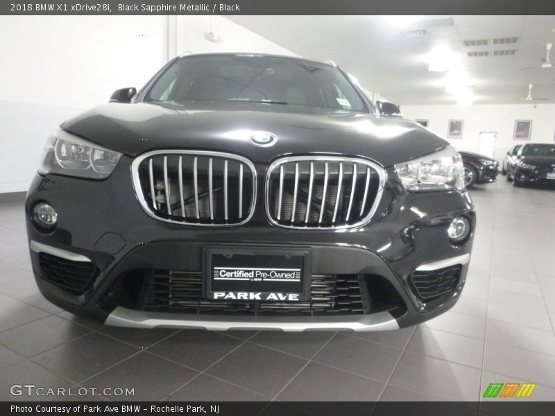 Black Sapphire Metallic / Black 2018 BMW X1 xDrive28i