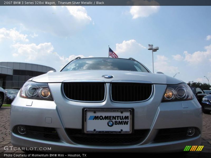Titanium Silver Metallic / Black 2007 BMW 3 Series 328xi Wagon