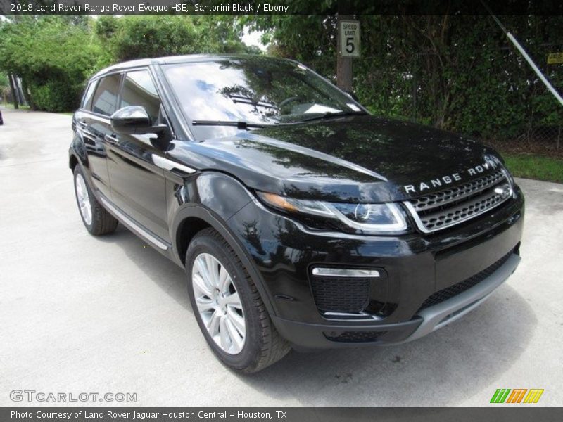 Santorini Black / Ebony 2018 Land Rover Range Rover Evoque HSE