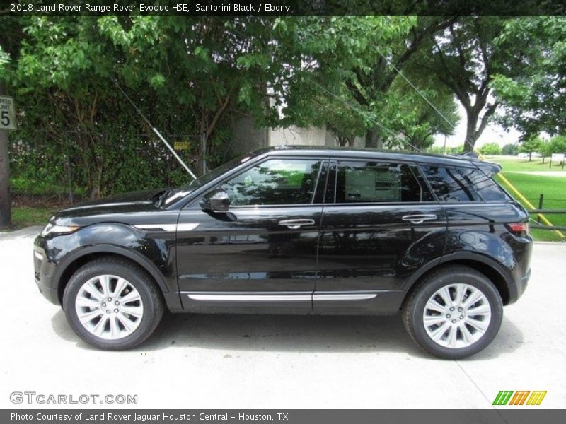 Santorini Black / Ebony 2018 Land Rover Range Rover Evoque HSE